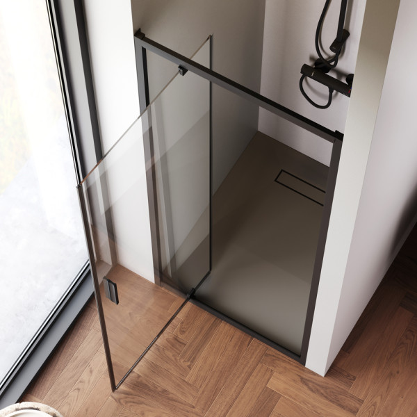 Душевая дверь AM.PM Gem 80x195 стекло прозрачное, профиль черный матовый (W90G-80-1P-BT) Душевая дверь AM.PM Gem 80x195 стекло прозрачное, профиль черный матовый (W90G-80-1P-BT)