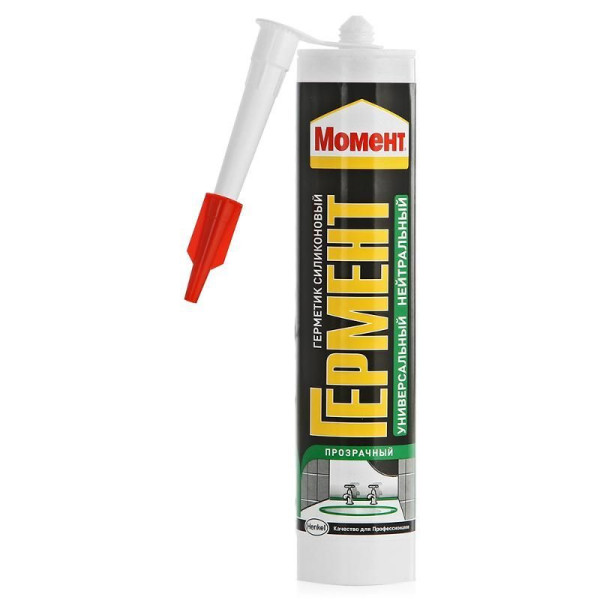 Герметик силиконовый нейтральный универсальный Момент Гермент 280 мл. (белый) (3002759)