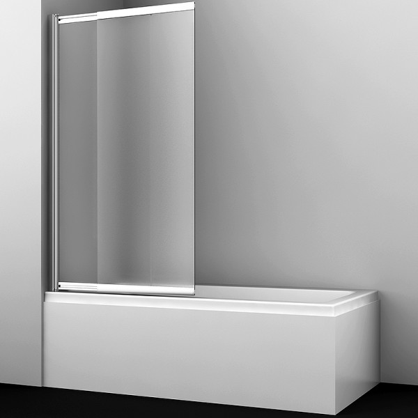 Душевая шторка для ванн WasserKRAFT Main 100х140 стекло матовое, профиль хром (41S02-100 LM) Душевая шторка для ванн WasserKRAFT Main 100х140 стекло матовое, профиль хром (41S02-100 LM)