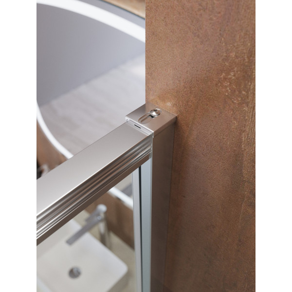 Душевой уголок Cezares Lux 120x100x195 стекло прозрачное, профиль хром (LUX-AH-FS-11-120/100-C-CR)