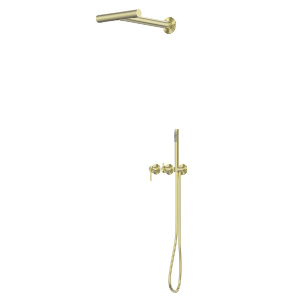 Душевая система Abber Perfekte 316 скрытого монтажа без излива, золотой (AF8A18BG)