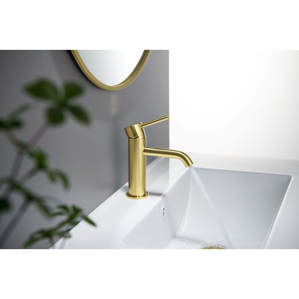 Смеситель для раковины Aquatek Европа шлифованное золото (AQ1310BG)