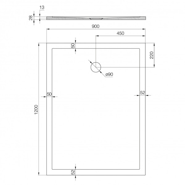 Душевой поддон Aquaton Калифорния 120x90x4,3 белый (1.A73,7.7.3,6C.A01.0)