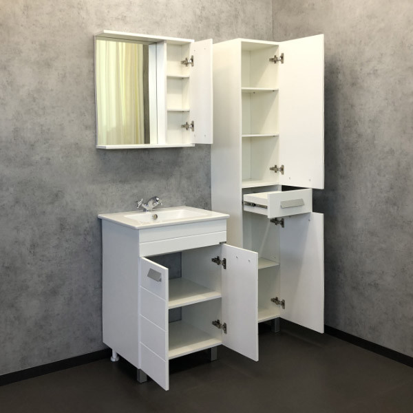 Тумба напольная Comforty Марио 610x875x465 сосна лоредо матовый с раковиной (00-00001483) Тумба напольная Comforty Марио 610x875x465 сосна лоредо матовый с раковиной (00-00001483)