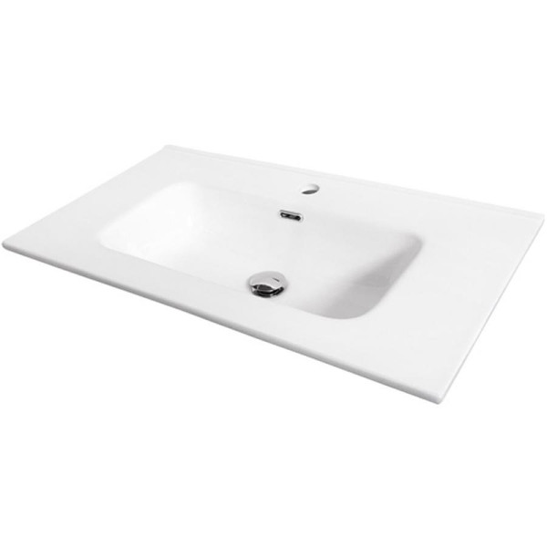 Тумба подвесная с раковиной Comforty Бордо 900x465x550 дуб темно-коричневый (00-00019288)