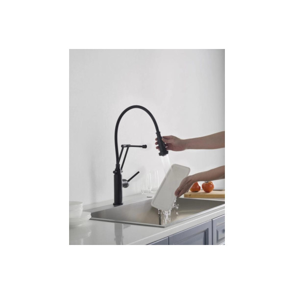 Смеситель для кухни Aquatek Европа черный матовый (AQ1388MB) Смеситель для кухни Aquatek Европа черный матовый (AQ1388MB)