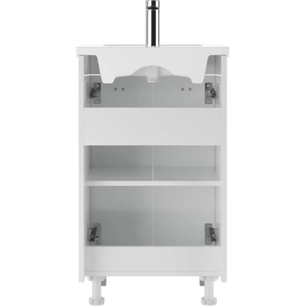 Тумба под умывальник Como 50 Мега без ящика Айсберг Домино (DM4609T)