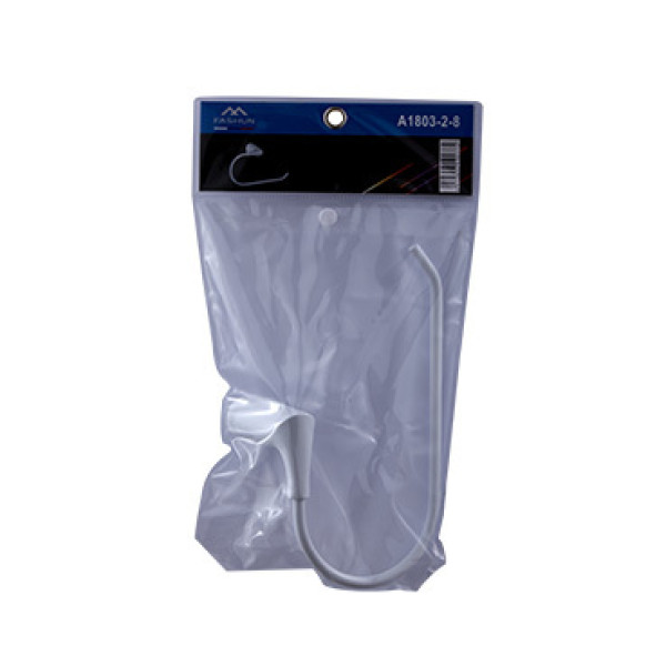 Полотенцедержатель Fashun L=228 мм цинк. сплав + SUS201 белый (A1803-2-8)