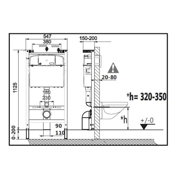 Инсталляция для подвесного Roca Debba Rimless с унитазом, с сиденьем микролифт+кнопка смыва Roca ACTIVE PL 52B, хром глянец (Z.RU93.1.044.1)