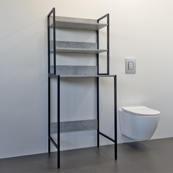 Стеллаж для стиральной машины Comforty Верона 650x1600x465 дуб белый матовый (00-00001384)