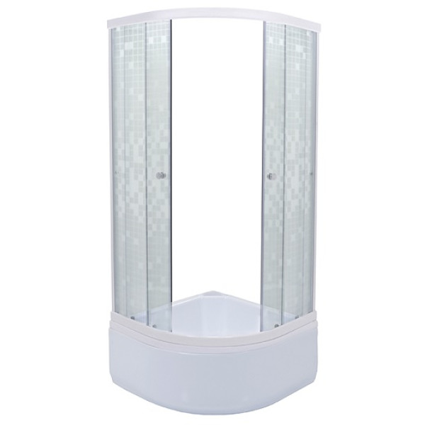 Душевой уголок Triton Стандарт В 100х100 стекло мозаика