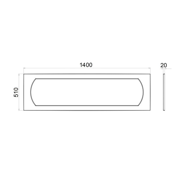 Экран фронтальный 1ACReal Gamma 140 белый (FPA-GA147X0-00M) Экран фронтальный 1ACReal Gamma 140 белый (FPA-GA147X0-00M)