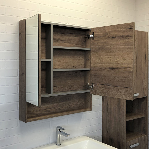 Пенал подвесной Comforty Модена М 700x800x135 белый матовый (00-00001317)