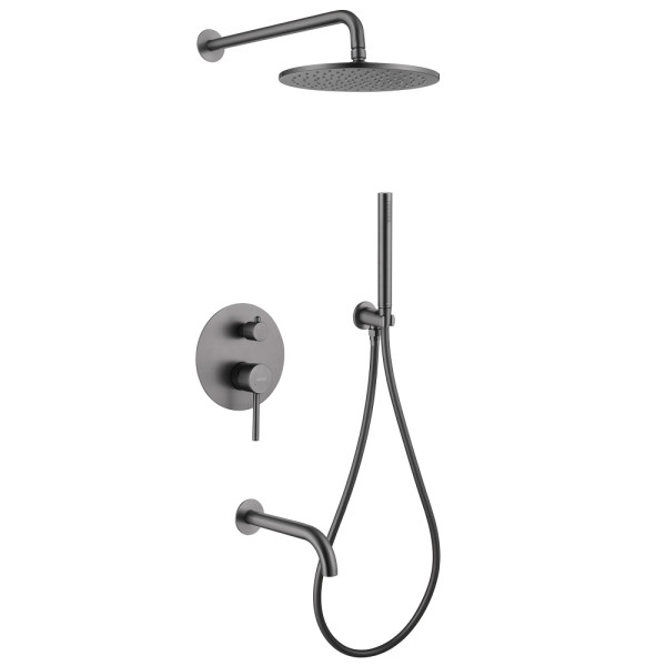 Душевая система Abber Wasser Kreis с изливом никель (AF8117NG)