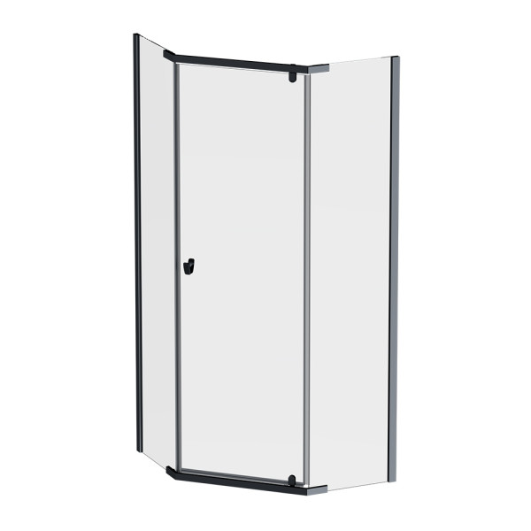 Душевой уголок AM.PM Sunny 88x88x195 стекло прозрачное, профиль черный матовый (W87G-405-9090-BT)