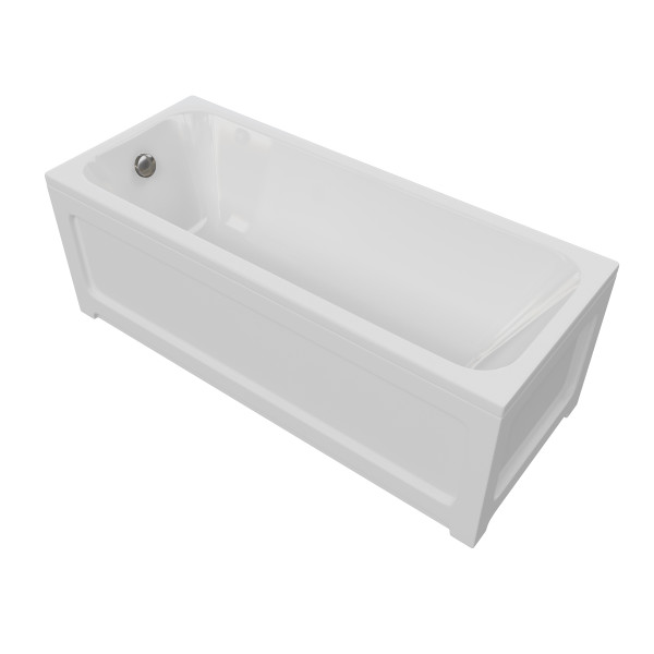 Ванна акриловая Aquatek ECO-Friendly Мия 170x70x44 только чаша без каркаса экрана и слив перелива белая (MIY170-0000004)