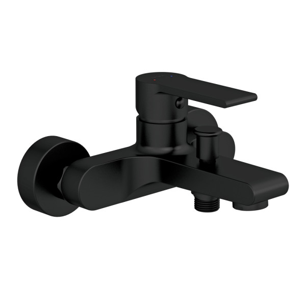 Смеситель для ванны и душа Cersanit Brasko черный (А63108)