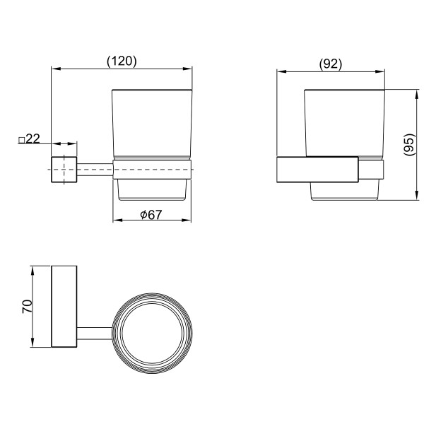 Стакан Lemark Valday черный (LMA-8135S-BL) Стакан Lemark Valday черный (LMA-8135S-BL)