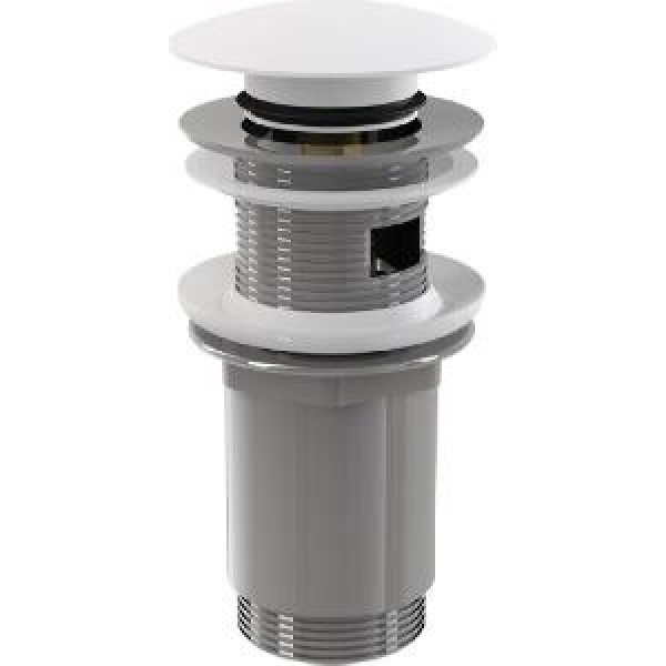 Донный клапан AlcaPlast 5/4, большой цельнометал., Click-clak, белый (A392B) Донный клапан AlcaPlast 5/4, большой цельнометал., Click-clak, белый (A392B)