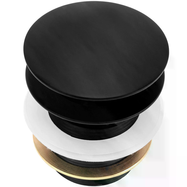 Донный клапан Rea черный матовый (REA-W2006) Донный клапан Rea черный матовый (REA-W2006)