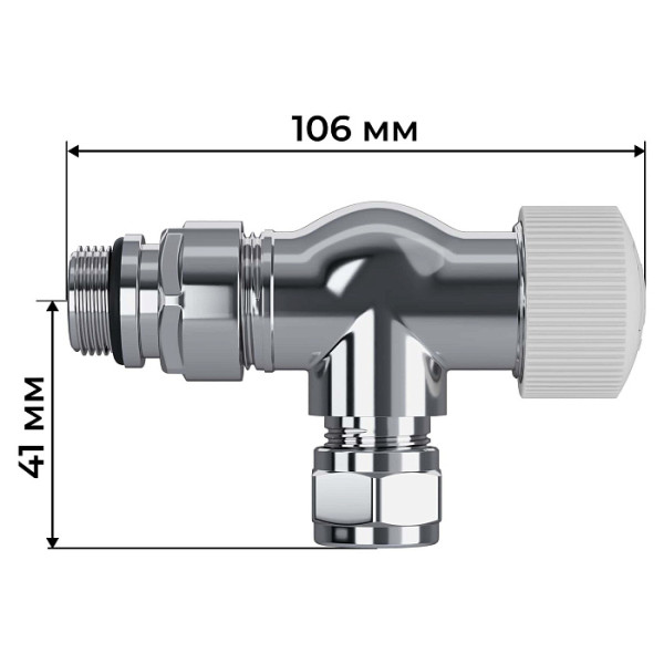 Комплект термостатический осевой 1/2"х15 мм Royal Thermo Design Pro М30х1,5 (Хром) (RATVXO11215CH) Комплект термостатический осевой 1/2"х15 мм Royal Thermo Design Pro М30х1,5 (Хром) (RATVXO11215CH)