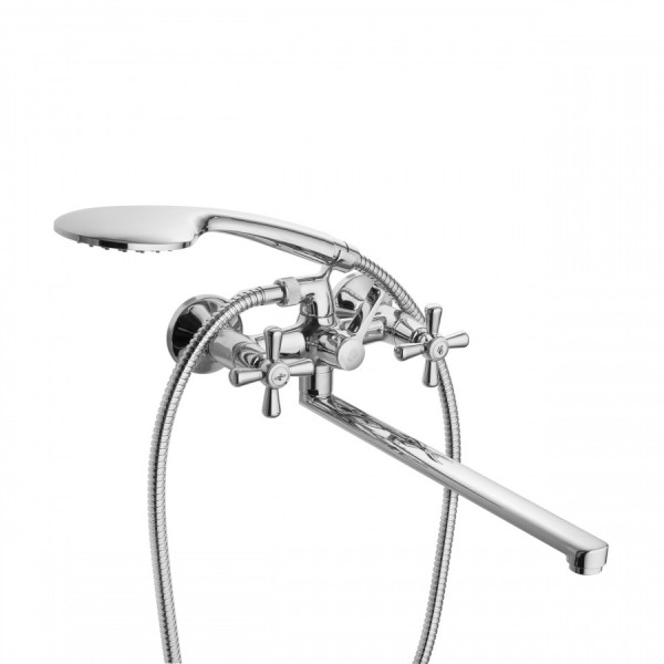 Смеситель для ванны и душа Santek Рокс хром с душевым гарнитуром (WH5A12014C001)