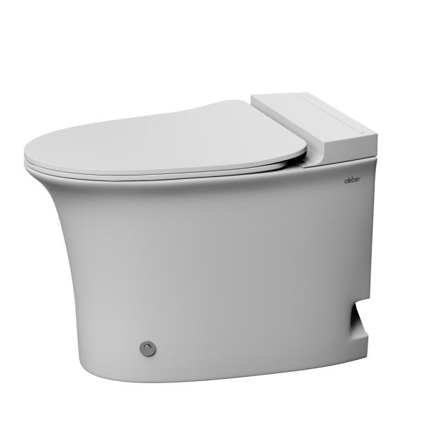 Унитаз напольный Abber Bequem с импульсным смывом белый (AC1125P)