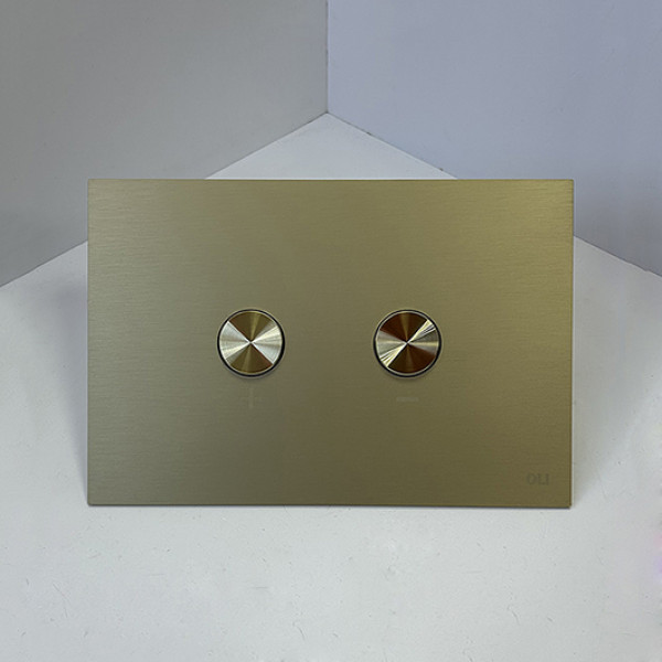 Клавиша смывная Oli Blink золото брашированное матовое (889872)