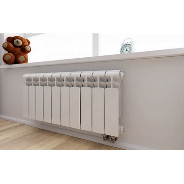 Радиатор биметаллический Rifar Ecobuild Ventil L 300 (7 секций, НП лев подкл. 50 мм.) (RE30007VL)