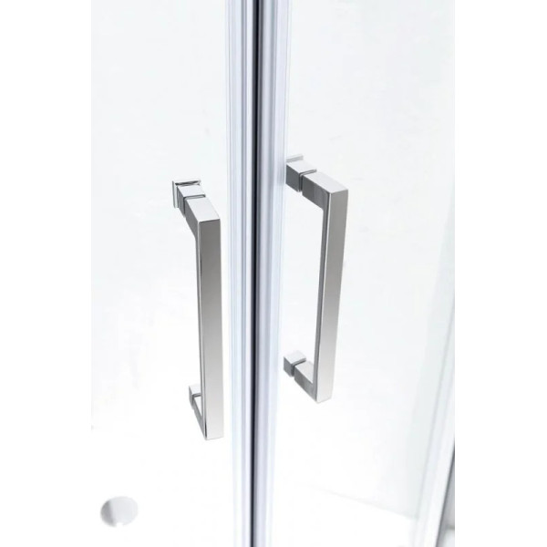 Душевая дверь Cezares Molveno 180x195 стекло прозрачное, профиль хром (MOLVENO-BF-2-180-C-Cr-IV)