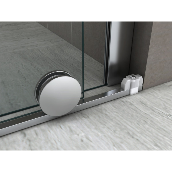 Душевая стенка Abber Komfort 120x200 стекло прозрачное, профиль хром (AG09120) Душевая стенка Abber Komfort 120x200 стекло прозрачное, профиль хром (AG09120)