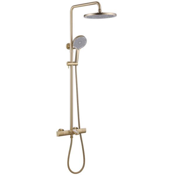 Душевая система Abber Thermostat с изливом золото матовое (AF8516GL)