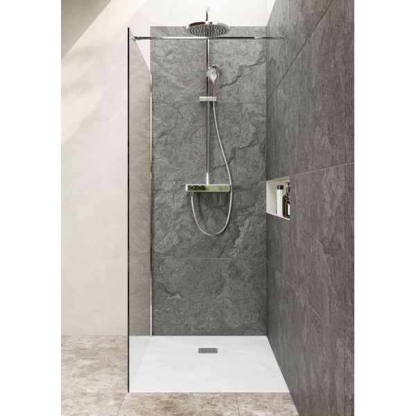 Душевое ограждение Roca Metropolis 120x200 стекло прозрачное, профиль хром (Z.RU93.0.767.9)