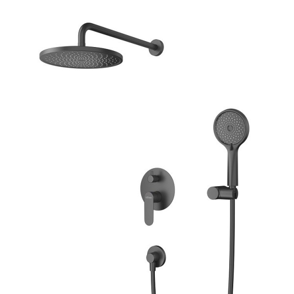 Система душевая Cezares Stylus черный матовый (STYLUS-DSET-NOP)