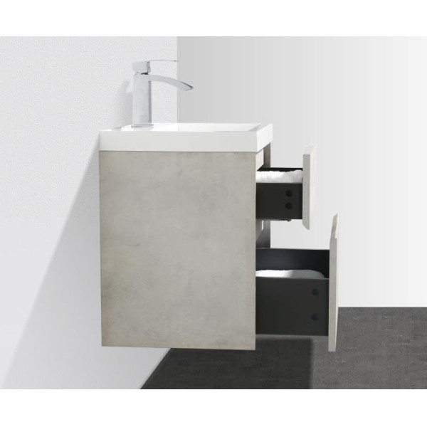 Тумба подвесная BelBagno Pietra Mini 50AS Stucco Cemento (PIETRA MINI-500AS-2C-SO-SCM)