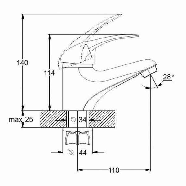 Смеситель для раковины G.lauf хром (KLO1-A048) Смеситель для раковины G.lauf хром (KLO1-A048)