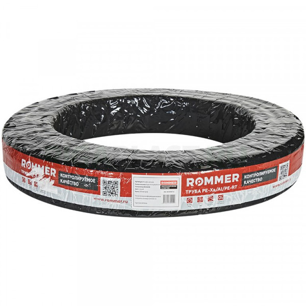 Труба п/э стабильная Rommer PE-Xc/Al/PE 20x2,9 мм (серая, бухта 100 м) (RPS-0001-002029) Труба п/э стабильная Rommer PE-Xc/Al/PE 20x2,9 мм (серая, бухта 100 м) (RPS-0001-002029)