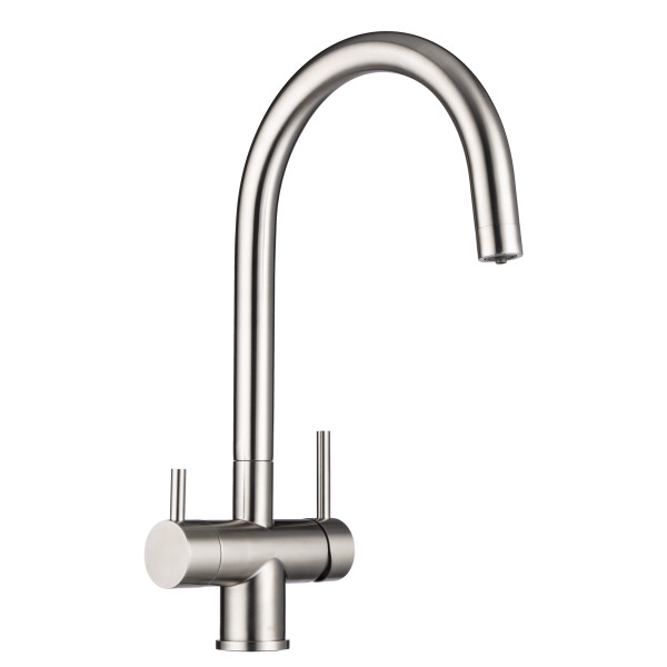 Смеситель для кухни Swedbe Selene Plus с каналом для фильтрованной воды нержавеющая сталь (8042)