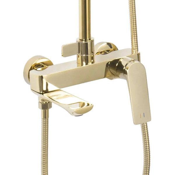 Душевая система с изливом Rea Avalon Gold (REA-P8812)