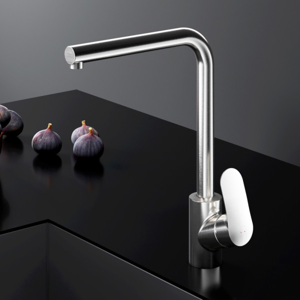 Cмеситель для кухни AM.PM Like L-образный излив, сатин (F8005011) Cмеситель для кухни AM.PM Like L-образный излив, сатин (F8005011)