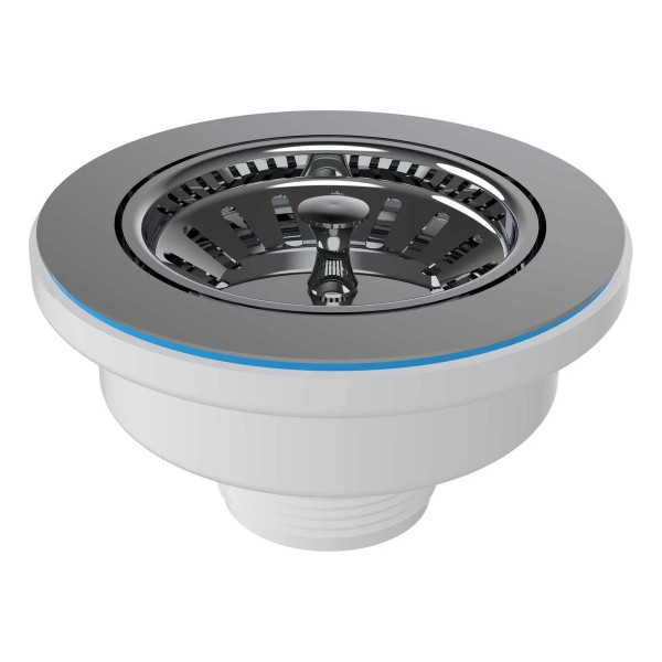 Выпуск для мойки 1 1/2"х114 (3 1/2") Nova с винтом 45 мм (сетка из нерж.ст) (1043) Выпуск для мойки 1 1/2"х114 (3 1/2") Nova с винтом 45 мм (сетка из нерж.ст) (1043)