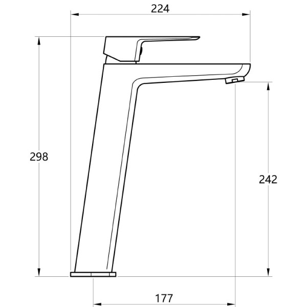 Смеситель для раковины Melodia della vita Samba оружейная сталь (MDV30821gn) Смеситель для раковины Melodia della vita Samba оружейная сталь (MDV30821gn)