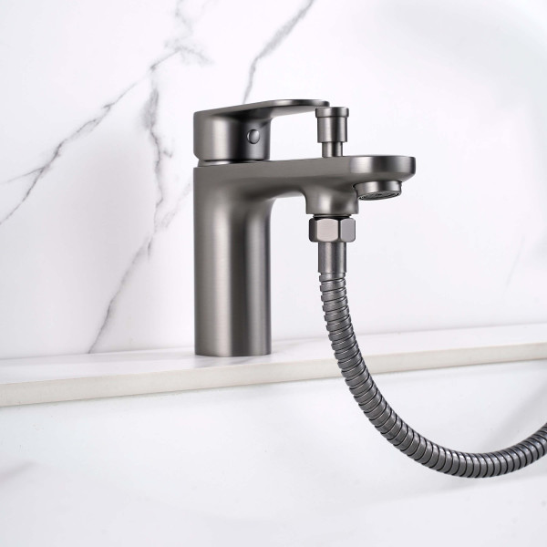 Смеситель на борт ванны Aquatek Ника оружейная сталь (AQ1844BGM) Смеситель на борт ванны Aquatek Ника оружейная сталь (AQ1844BGM)