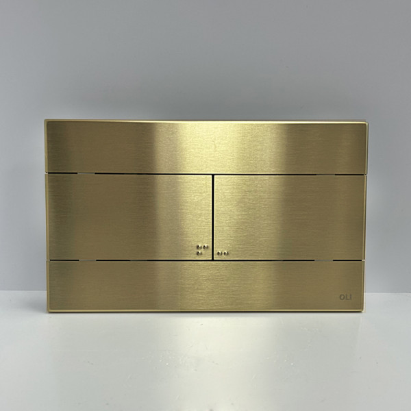Клавиша смывная Oli Slim inox золотой (888565)
