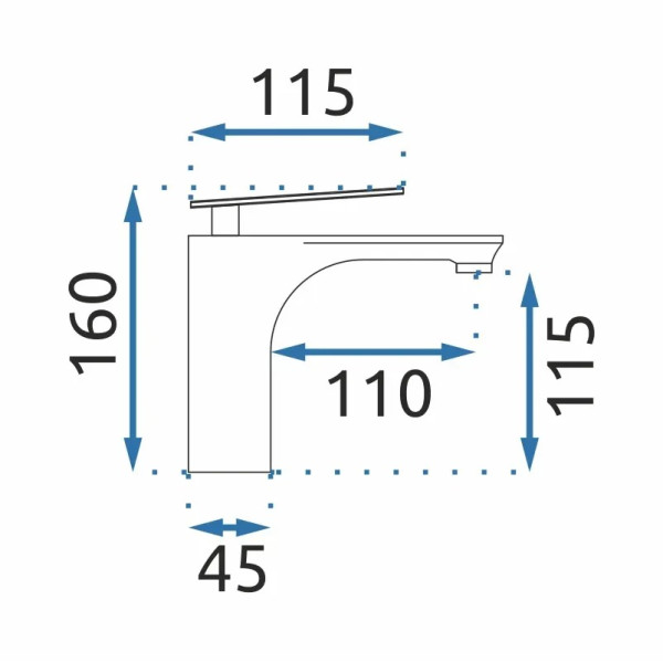 Смеситель для раковины REA Berg chrom (REA-B2035) Смеситель для раковины REA Berg chrom (REA-B2035)