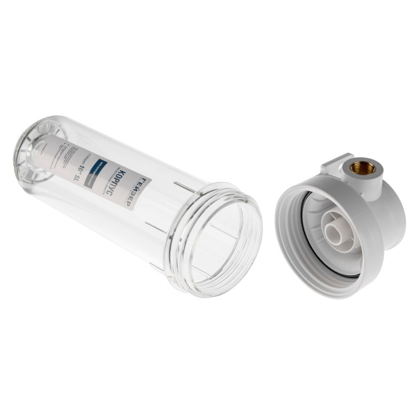 Фильтр колбовый Гейзер Гарант 1/2" 10SL (прозрачный, для холодной воды) (50774) Фильтр колбовый Гейзер Гарант 1/2" 10SL (прозрачный, для холодной воды) (50774)