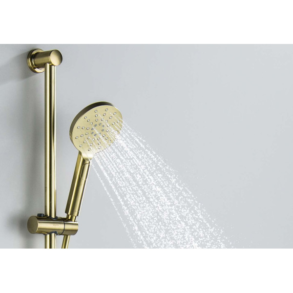 Душевой гарнитур Aquatek 3jet 65 см шлифованное золото (AQ2016BG)