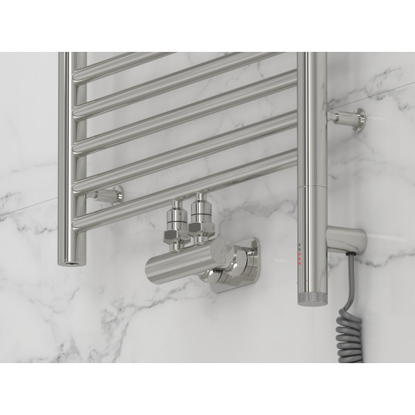 Полотенцесушитель комбинированный Сунержа Богема EU50+ 3.0 800х500 хром провод слева/справа (00-0720-8050)