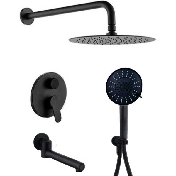 Душевая система ALMAes Ruver черная матовая (TVZ-8830) Душевая система ALMAes Ruver черная матовая (TVZ-8830)