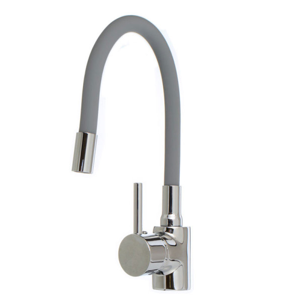 Смеситель для кухни Ex-promt Kitchen с гибким изливом, хром (Ex125.4-11 gray)